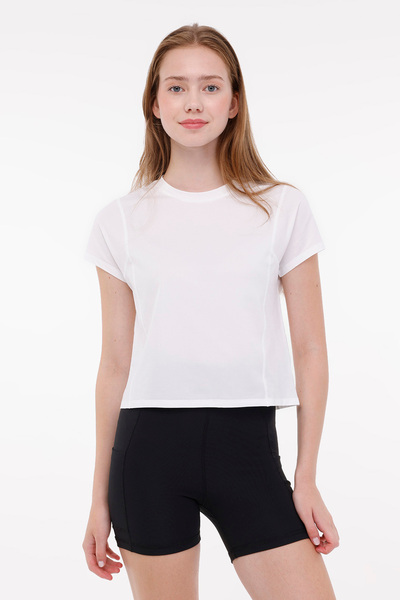 lumberjack WL LYDIA 11GFP920 4FX Λευκό γυναικείο κοντομάνικο μπλουζάκι