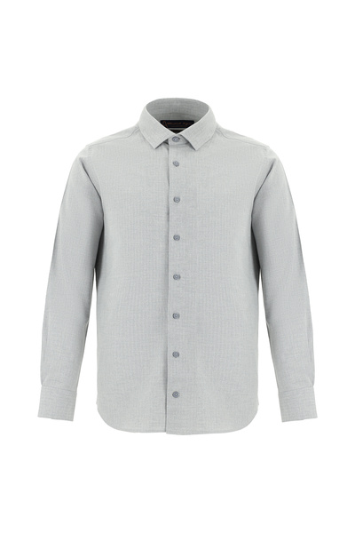 Abdullah Kiğılı Μακρυμάνικο Slim Fit Slim Fit Lumberjack Sports μάλλινο πουκά...