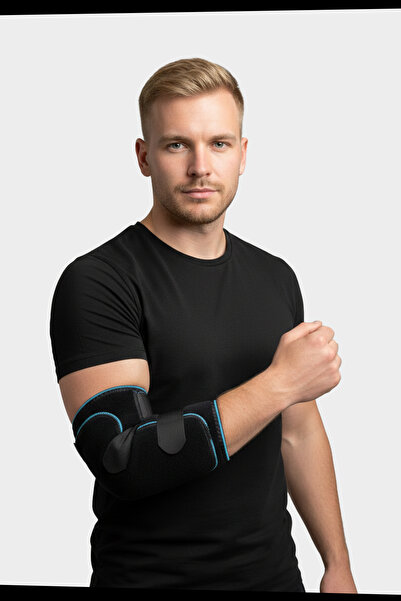 POLİMED Kubital Tünel Dirseklik Ped Destekli Spor Dirsekliği Eklem Dirsek Ağr...