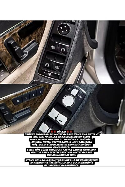 kaytaz MERCEDES CAM TUŞ KAPLAMA SET W204 W212 W207 W117 W176 GLA 4 KAPI