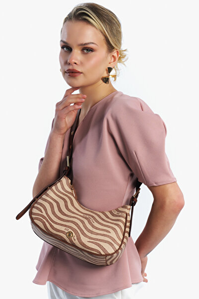 U.S. Polo Assn. Μπεζ γυναικεία τσάντα ώμου Us26166