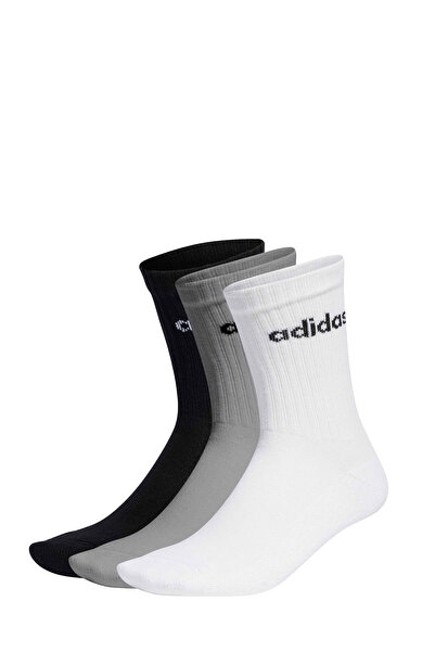 adidas C LIN CREW 3P MGREY Сиви унисекс чорапи