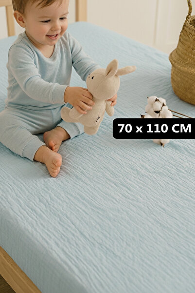 Soho Organics Müslin Lastikli Çarşaf - 70x110 cm | Yatak Yüksekliği 10-15 CM ...