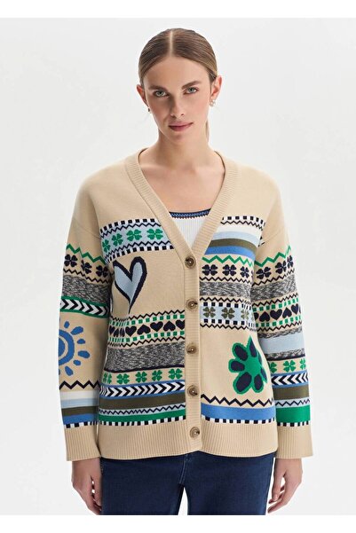 Knitss Spring Themed Organic Cotton Knitwear Cardigan