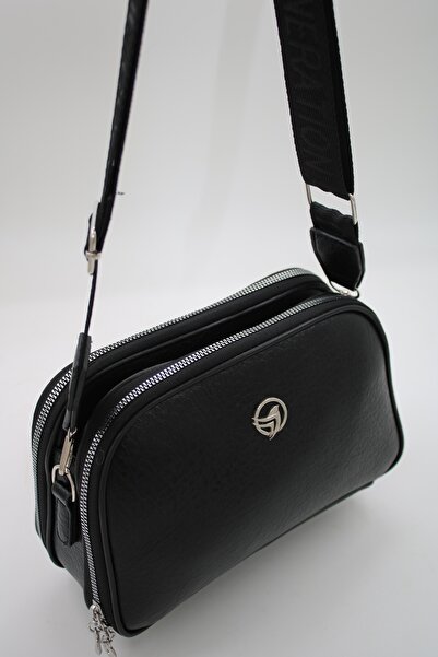 DMG Collection Geantă de umăr pentru femei cu 4 compartimente și detaliu cure...