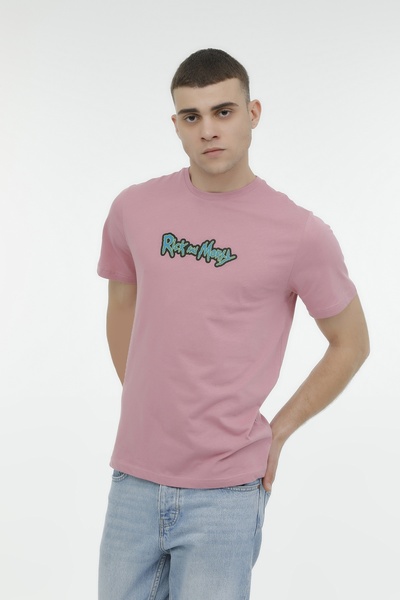 lumberjack ML RICKMORTY 11LSN16 3FX Gül Kurusu Erkek Kısa Kol T-Shirt