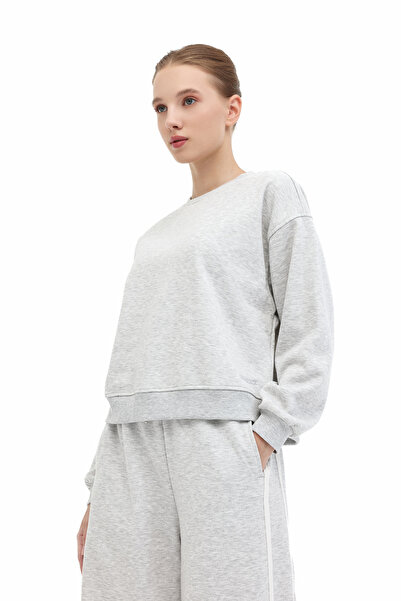 lumberjack WB 16AMMY-C 5PR GRI MELANJ Kadın Sweatshirt