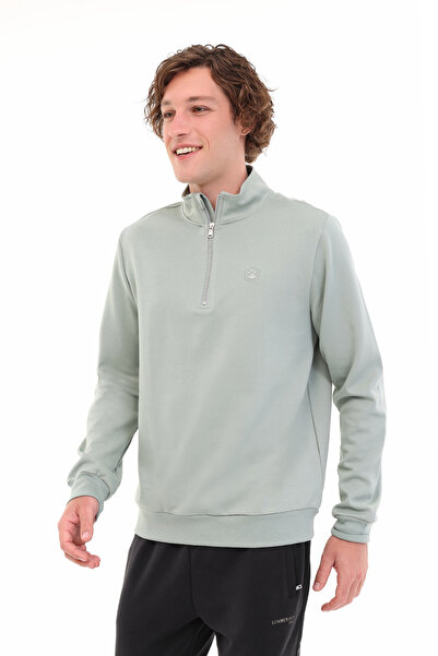 lumberjack MB BS47 HZIP SW 5PR Yeşil Erkek Sweatshirt