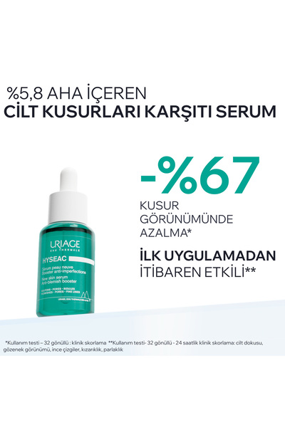 Uriage HYSEAC Akneye Eğilimli Karma ve Yağlı Ciltler için Leke Karşıtı Serum 30 ml