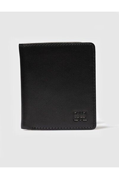 Cabani محفظة رجالية من الجلد الطبيعي باللون الأسود