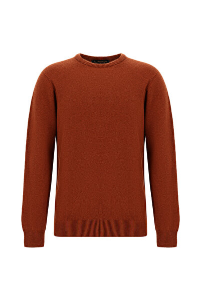 Abdullah Kiğılı Πλεκτό πουλόβερ με μοτίβο με κανονική εφαρμογή με λαιμόκοψη