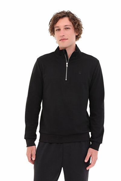 lumberjack MB BS47 HZIP SW 5PR Siyah Erkek Sweatshirt