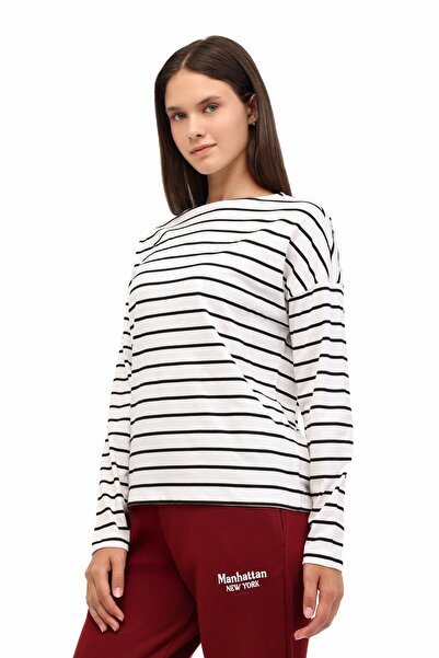 Kinetix Γυναικείο μακρυμάνικο μπλουζάκι WB 14BERRA 5PR Ecru