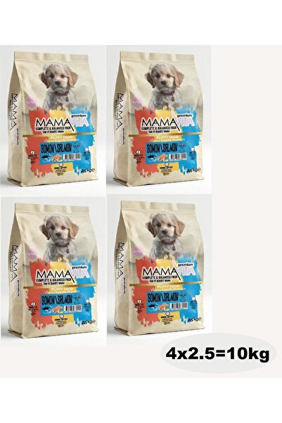 MamaVita Somonlu Yavru Kuru Köpek Maması 10 kg (4x2.5)