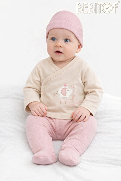 Bebitof My Baby Kumsal 100% Cotton 10 Lu Hospital-Issued Hats for Babies 10140