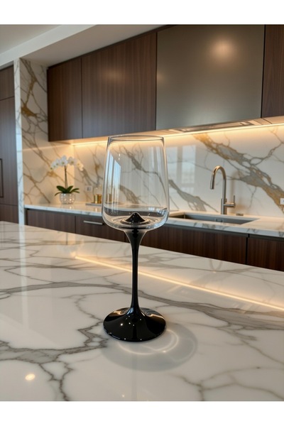 COVTR Gla/ss Bölünebilir Mıknatıslı Kadeh, Bardak Siyah (1 Adet)