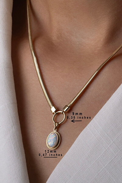 Safir Kuyumculuk Altın Opal Italyan Zincir