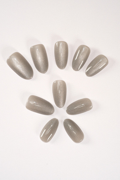 POP Beauty Takma Tırnak Seti & Zararsız Yapıştırıcı, Cat Eye