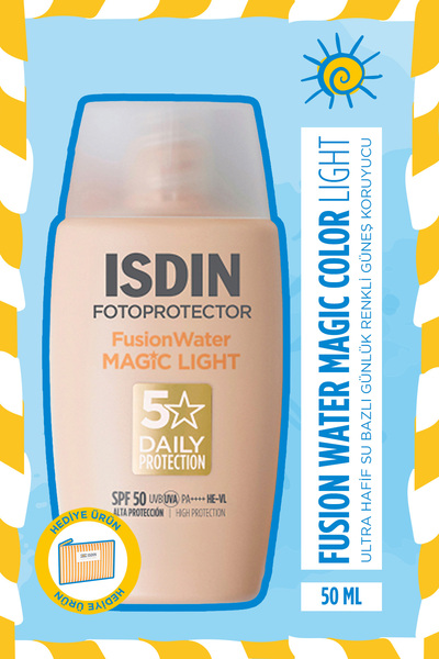 ISDIN Fotoprotector Fusion Water Color Light Spf 50 50 ml Renkli Su Bazlı Yüz...