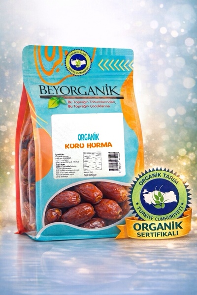 BEYORGANİK Organik Kuru hurma 200gr (Jumbo)
