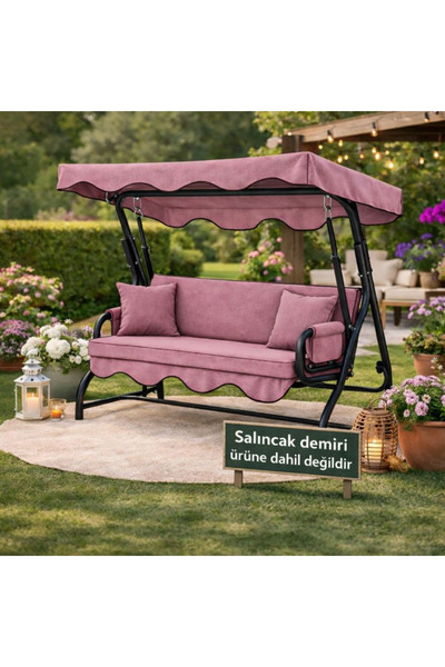 batu tekstil Salıncak Minderi 3 kişilik (Sünger ve tente dahil)