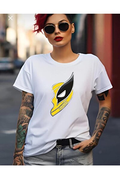 Herşey Nota Λευκό μπλουζάκι Deadpool και Wolverine - 100% βαμβάκι