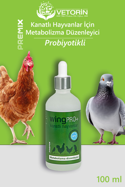 VETORİN Kanatlı Hayvanlar Için Probiyotikli Metabolizma Düzenleyici Sıvı Wing...