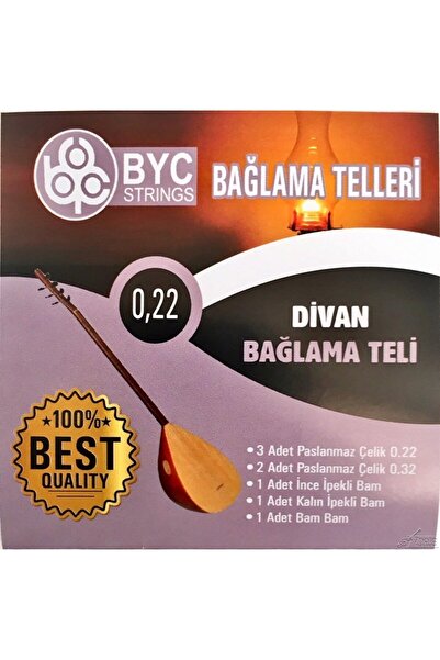 7nota LongMoon BYC22 022 Divan Saz žičani set (uključuje bam bam žicu)