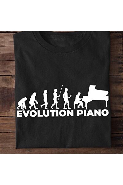 Herşey Nota Pian Evolution unisex tricou