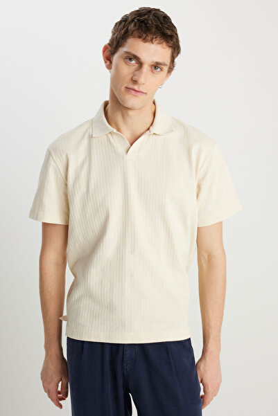 WRANGLER Erkek Regular Fit Polo Sarı Erkek Kısa Kol T-Shirt