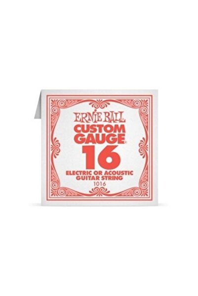 Ernie Ball P01016 016 Gitar Tek Teli Elektro ve Akustik Gitar için