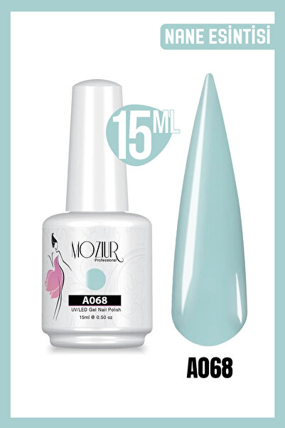MOZIUR Kalıcı Oje Uv Led A068 (YEŞİL SERİSİ) 15ml
