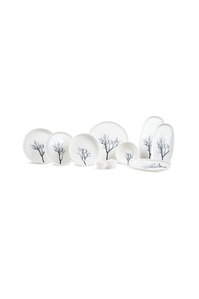 Leggno Botanical White Yemek Takımı 55 Parça
