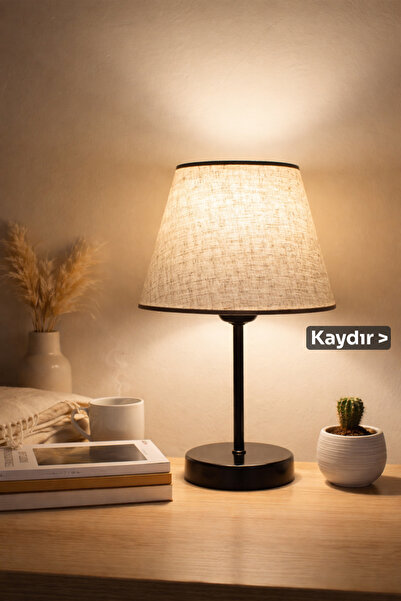 Vivido Abajur مصباح طاولة عاكس الضوء الأسود الحديث من دورا - غرفة النوم، قائم