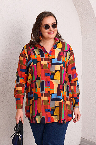 Büyük Moda Patterned Vintage Shirt