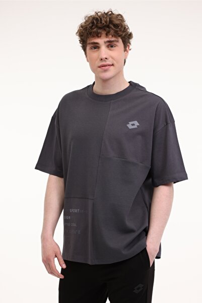 Lotto M-PERLA TEE 5FX Antrasit Erkek Kısa Kol T-Shirt