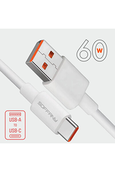 Soffany SY-280 SY-280 60W USB-A USB-C USB Data Kablosu