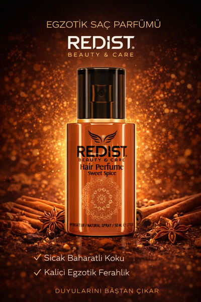 Redist Saç Parfümü Sweet Spice 50 ml – Baharatlı Ve Çekici Koku