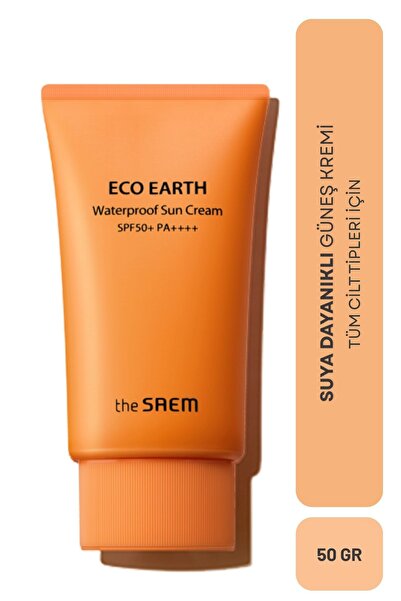 THE SAEM Eco Earth Waterproof Sun Cream SPF 50+ PA++++ / Suya Dayanıklı Güneş...