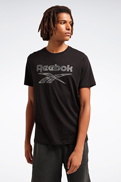 Reebok NEW ID CAMO TEE Siyah Erkek Kısa Kol T-Shirt