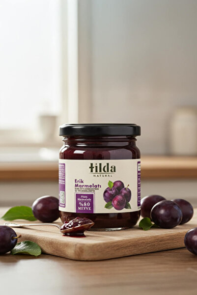 Tilda Natural Şeker İlavesiz Erik Marmelatı (%80 Meyve)– 220 g
