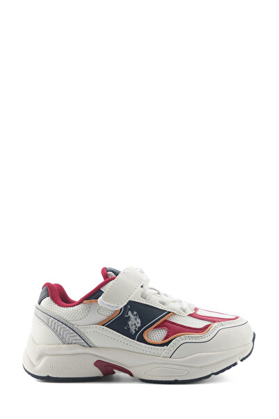 U.S. Polo Assn. SUPOLE 5FX Beyaz Erkek Çocuk Spor Ayakkabı