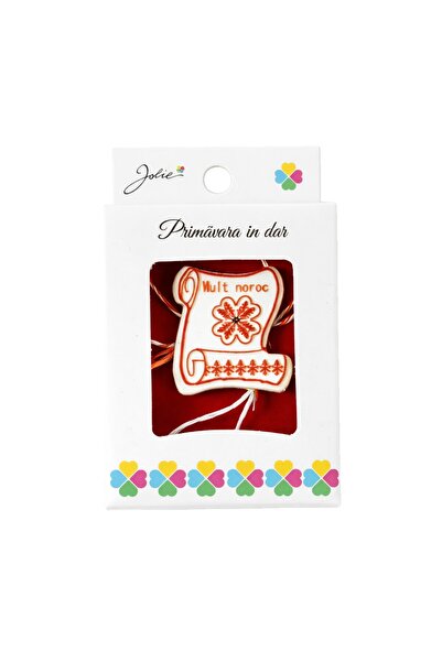 Flippy Martisor Small Brooch in Box, Brooch Size 2.5-3 cm, Metal Material, Go...