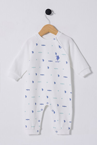 U.S. Polo Assn. U.S. Polo Assn Baby Boy White Jumpsuit