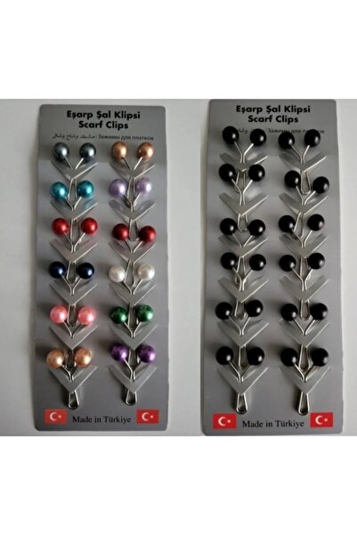 MY VİNTAGE Šal, turban, šal, kopča 24 komada kopči za hidžab šal i šal - perl...