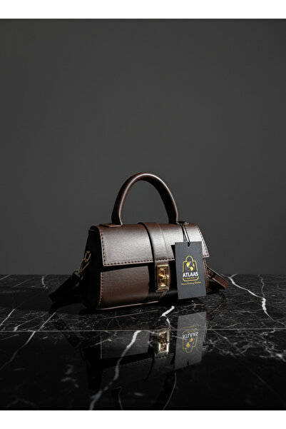 Atlaasbags Roma Acı Kahve Baget El ve Omuz Çantası