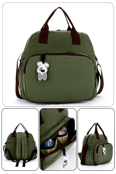 LUCKY Khaki Green Mother Care Bag