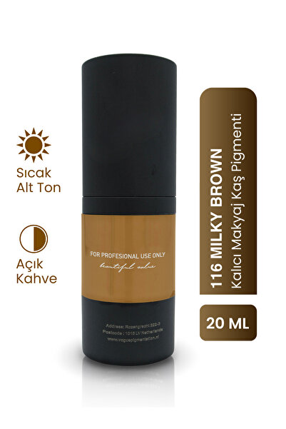 PSD Kozmetik 116 Milky Brown -  Kalıcı Makyaj Kaş Pigmenti - Microblading & P...