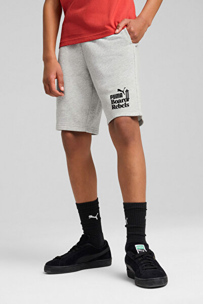 Puma MID90S Long Shorts TR B Gri Erkek Çocuk Şort