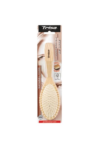 Trisa Perie de păr mare De Luxe Forming cu peri de plastic, 630950 Bej